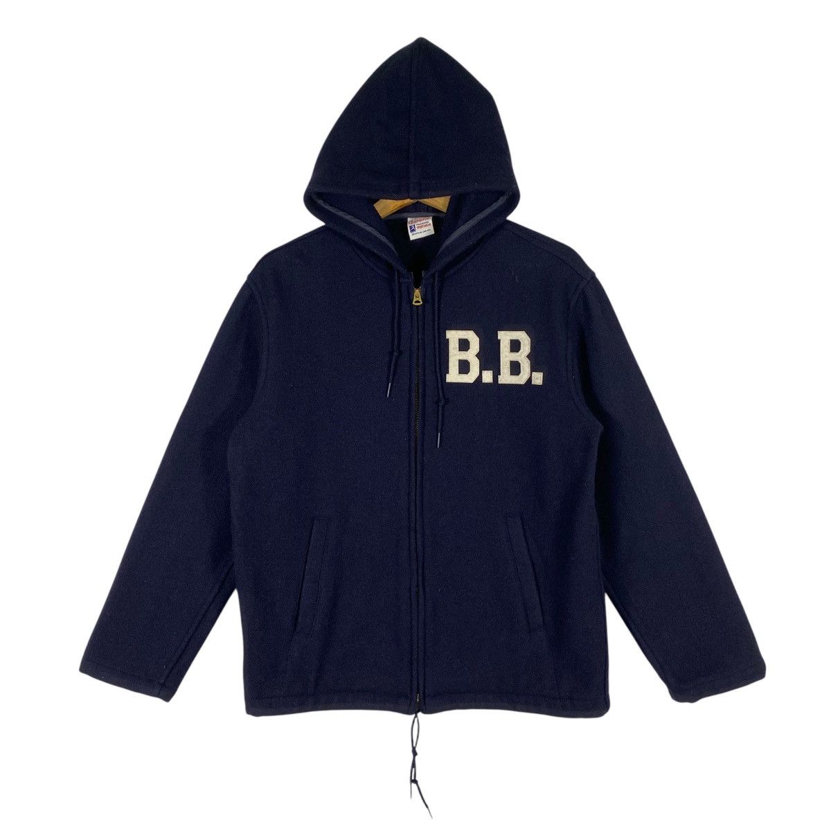 Champion × Vintage Vintage 50s Champion Reproduction Label Wool Hoodie Size US M / EU 48-50 / 2 - 1 Thumbnail