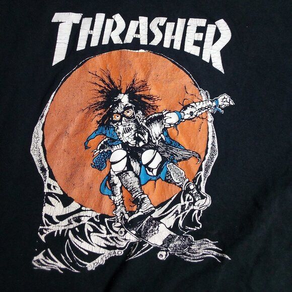 Thrasher Thrasher Magazine Skate Outlaw Pushead T-Shirt Size US L / EU 52-54 / 3 - 1 Thumbnail