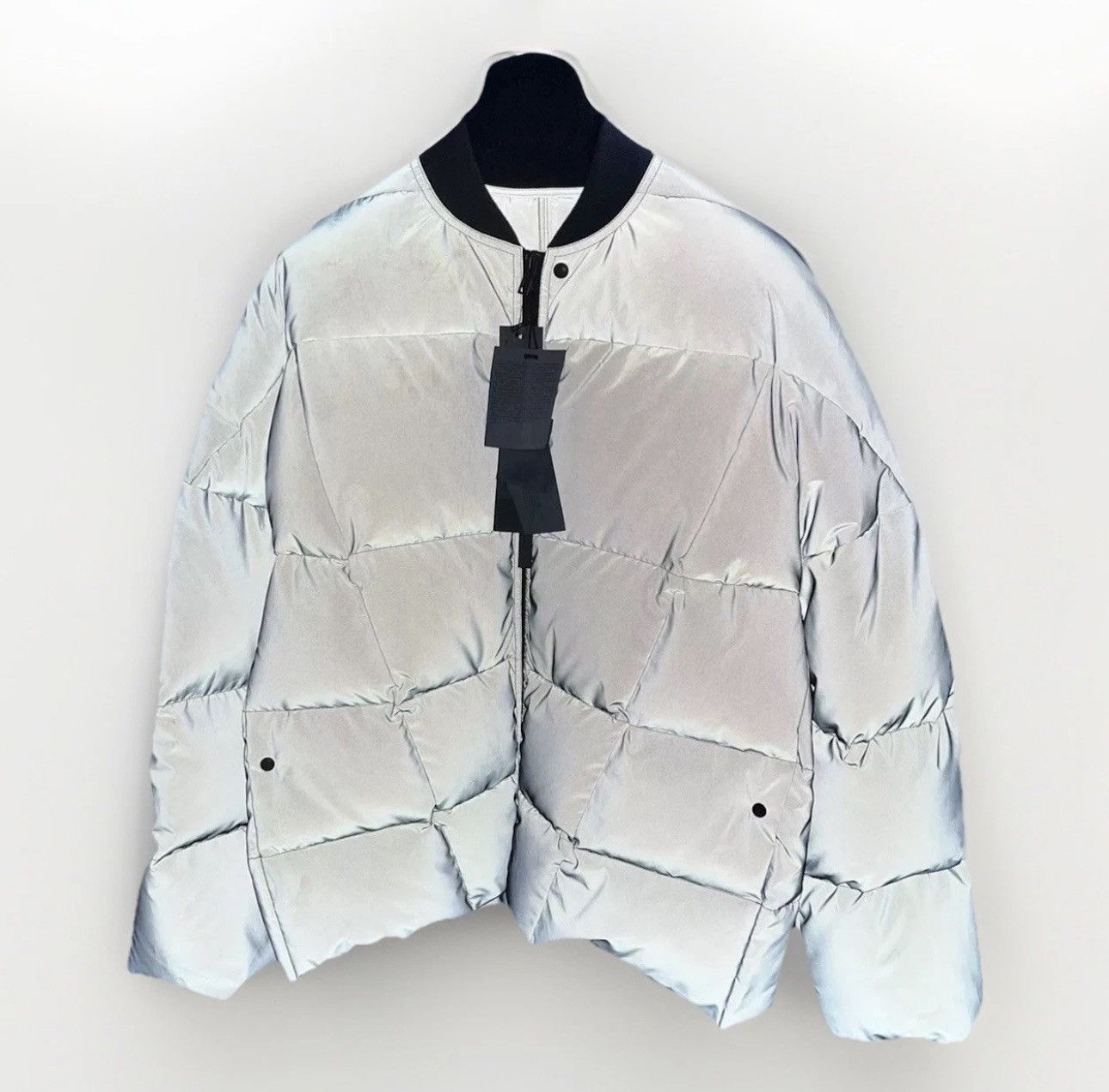 Rick Owens RICK OWENS Reflex Oversized Quilted Reflective Jacket Size US XL / EU 56 / 4 - 1 Thumbnail