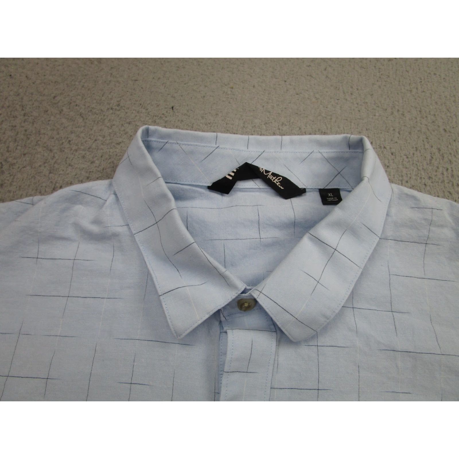 TravisMathew TravisMathew Shirt Mens XL Light Blue Short Sleeve Button Front Golf Casual Size US XL / EU 56 / 4 - 3 Thumbnail