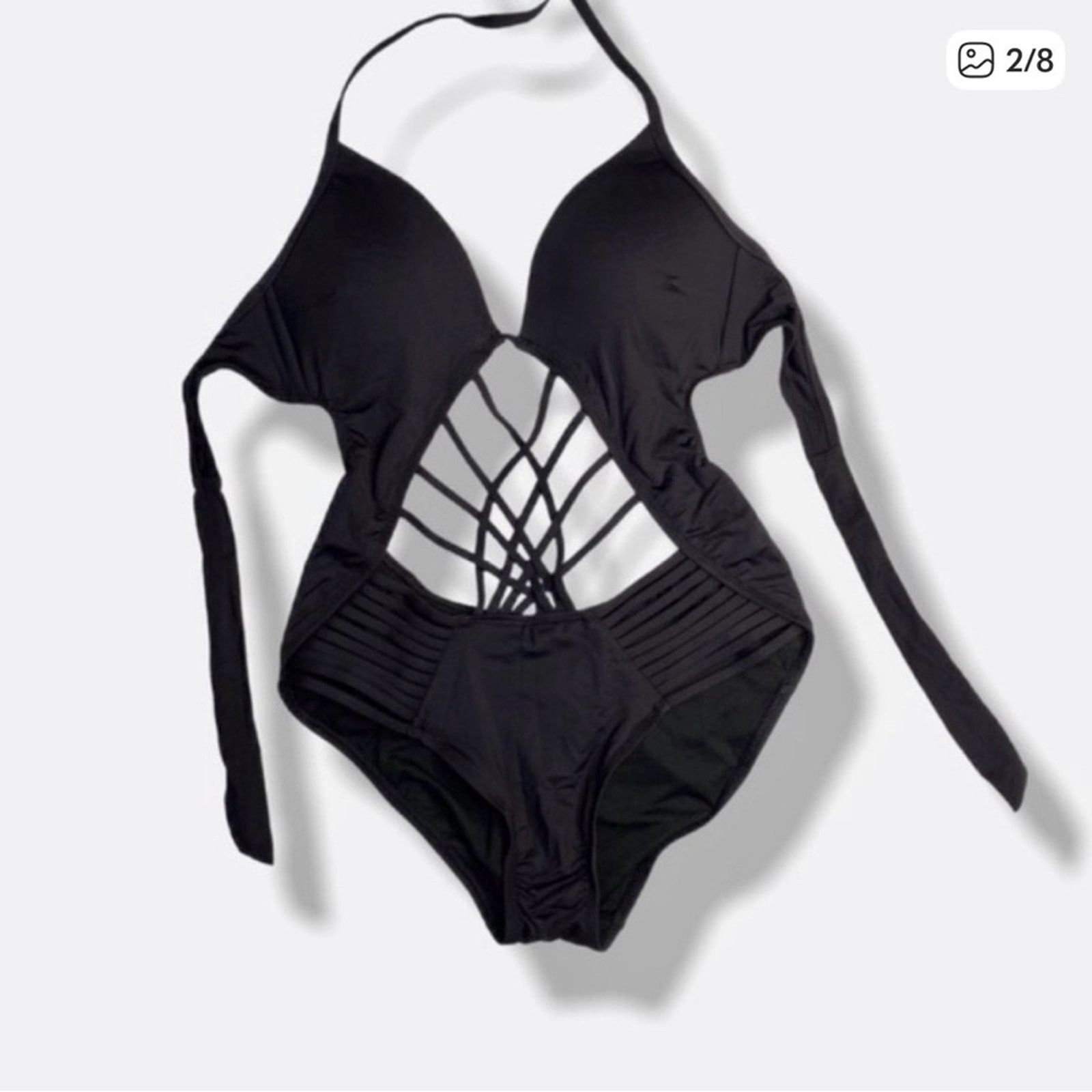 Kenneth Cole Black Push-up One-Piece Swimsuit Bikini Bathing Suit S Size ONE SIZE - 3 Thumbnail