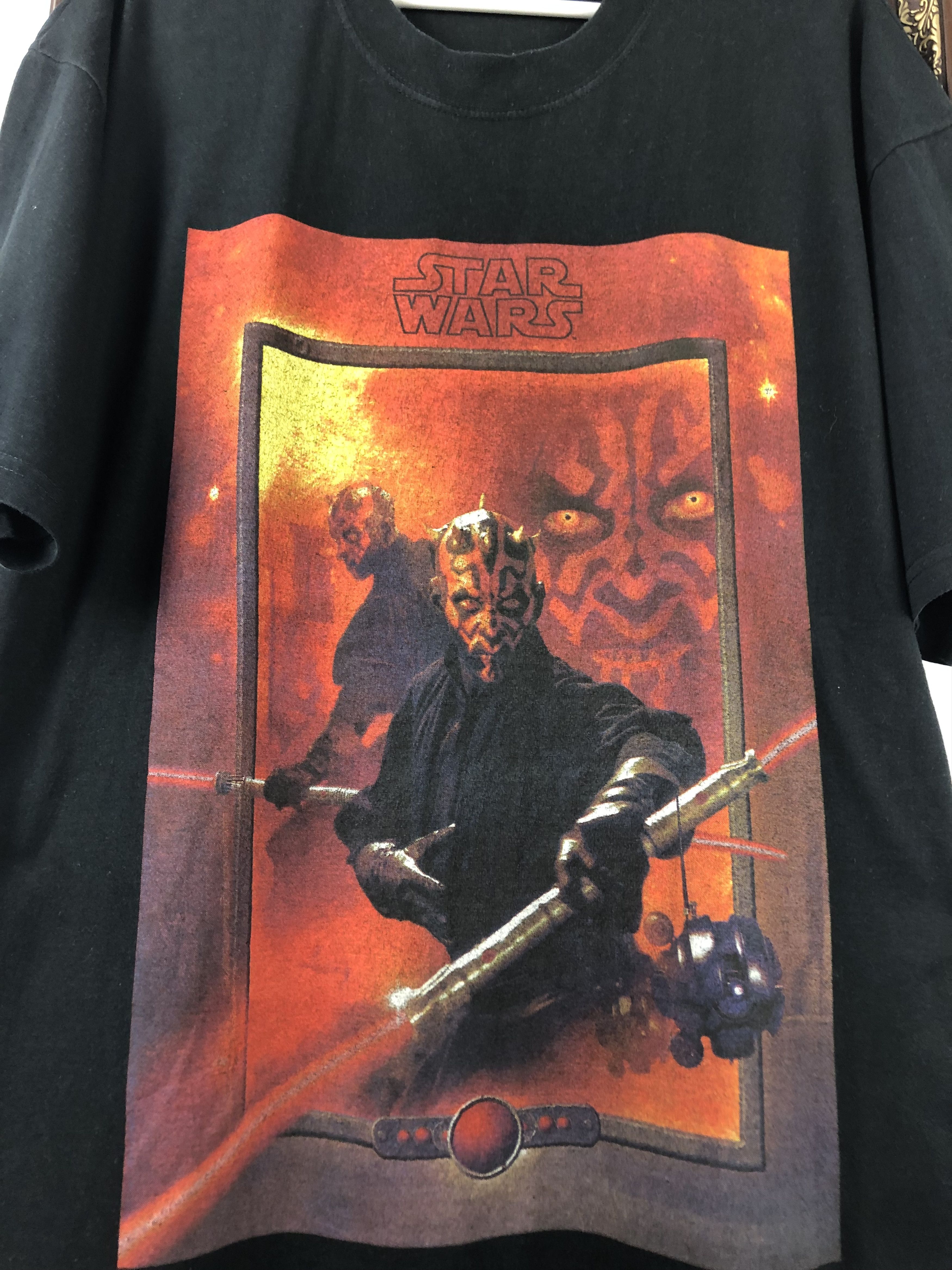 Vintage Vintage 90's Darth Maul Graphic Tee Star Wars Shirt Size US L / EU 52-54 / 3 - 5 Thumbnail