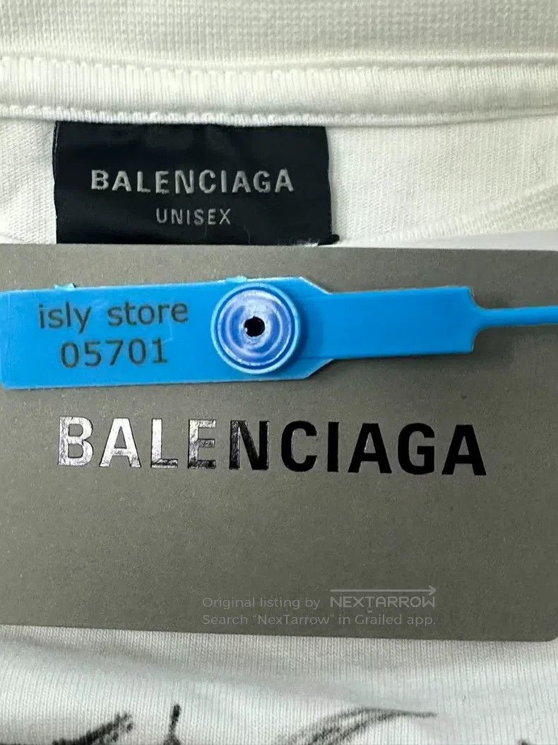 Balenciaga Balenciaga Letter Print Short Sleeve T-Shirt Size US M / EU 48-50 / 2 - 4 Thumbnail