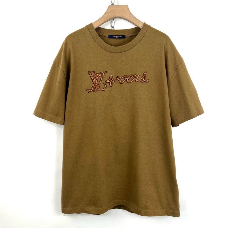 Louis Vuitton Louis Vuitton Brown knotted monogram logo short sleeve Size US XXL / EU 58 / 5 - 2 Thumbnail