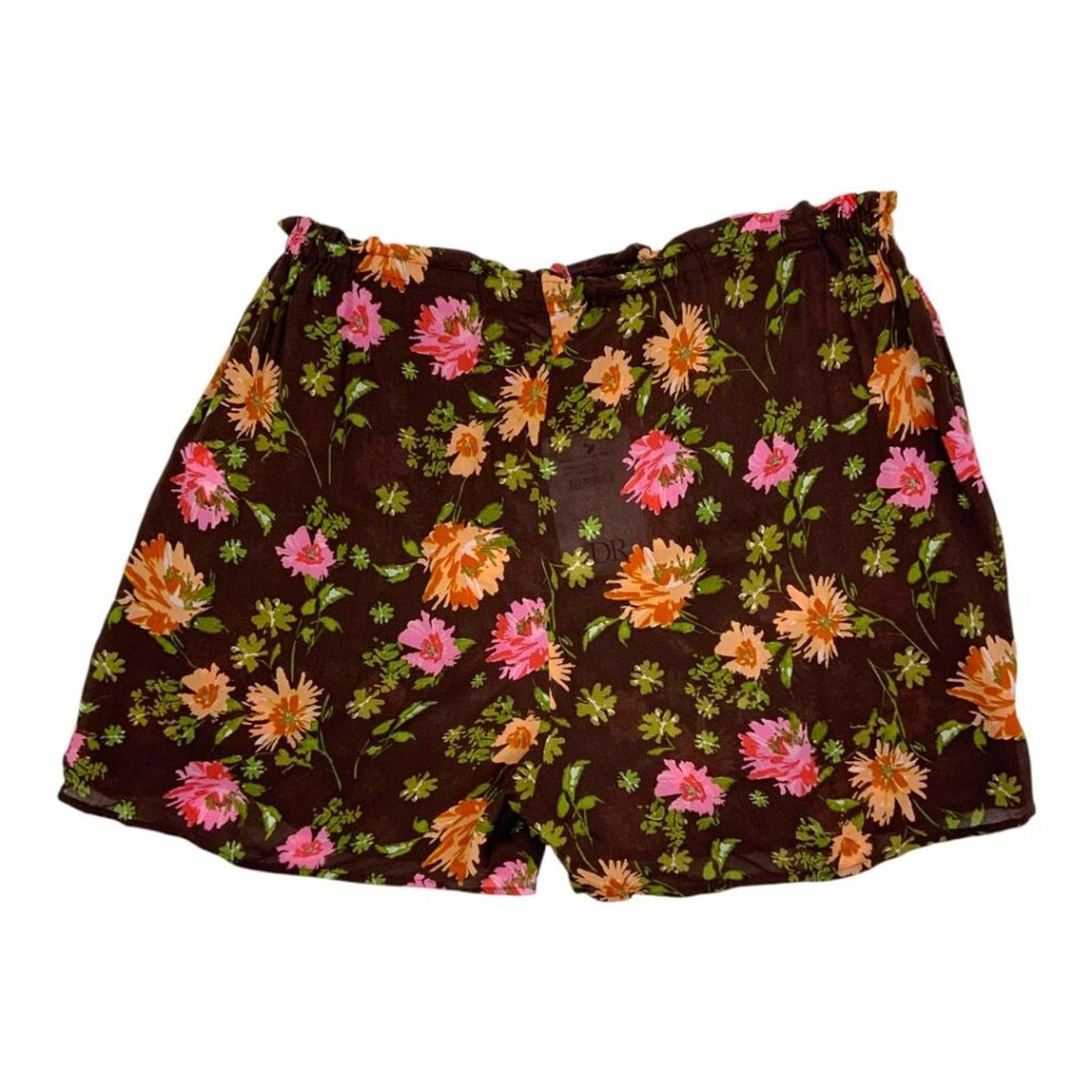 Other DR2 Daniel Rainn Lightweight Brown Floral Shorts Large NWT Size 28" / US 6 / IT 42 - 6 Thumbnail
