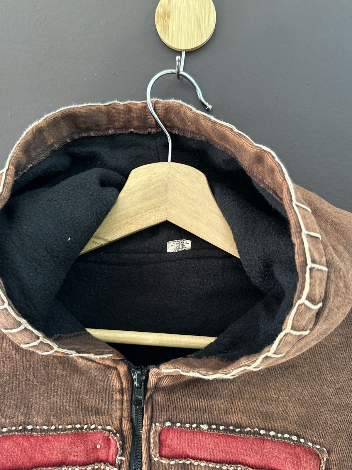 Japanese Brand × Other Reconstructed Sashiko Patchwork Zipper Jacket Made in Nepal Size M / US 6-8 / IT 42-44 - 4 Thumbnail