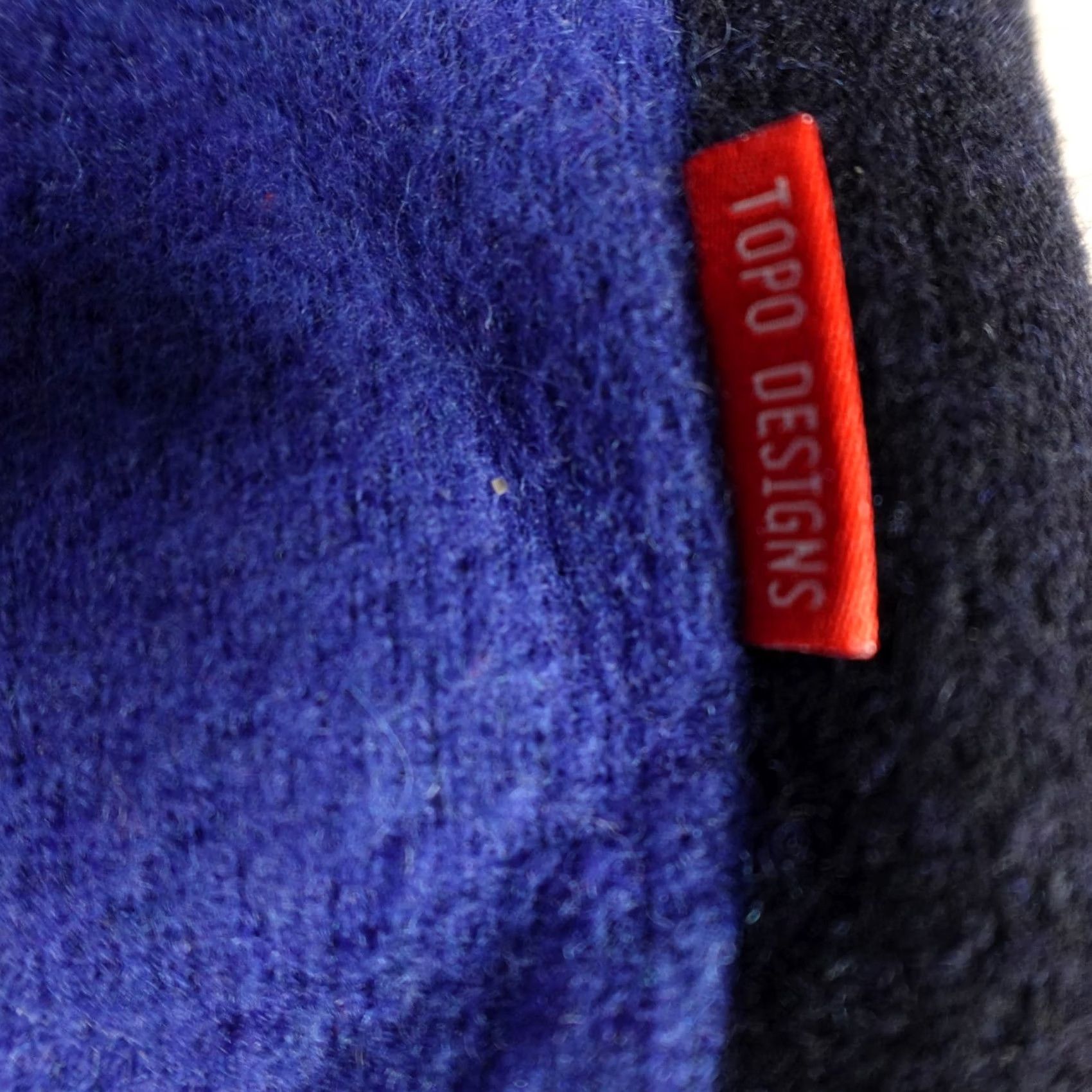 Topo Designs Topo Designs Mens Sweater Regular Wool Blend 1/4 Zip Blue Crew Neck Winter Fall Pullover Shirt Size US L / EU 52-54 / 3 - 4 Thumbnail