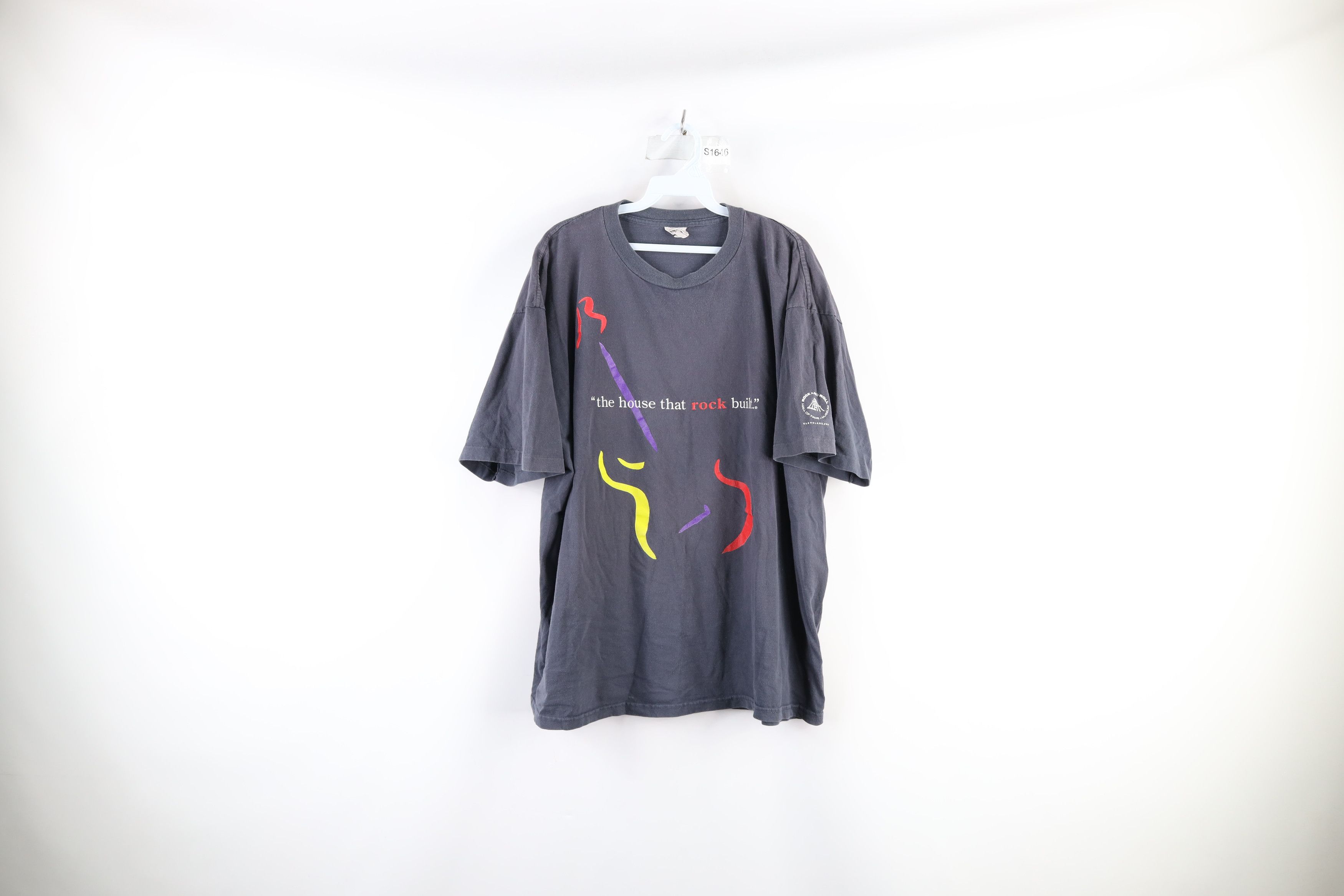 Vintage Vintage 90s Rock N Roll Hall of Fame T-Shirt Gray USA Size US XXL / EU 58 / 5 - 1 Thumbnail