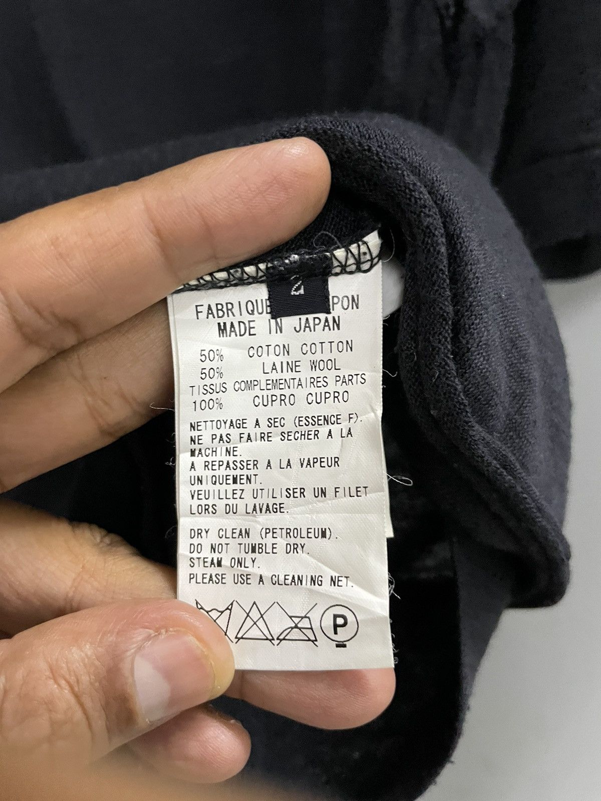 Yohji Yamamoto YOHJI YAMAMOTO T Shirt Longsleeve Wool Elbow Nylon Size M / US 6-8 / IT 42-44 - 6 Thumbnail