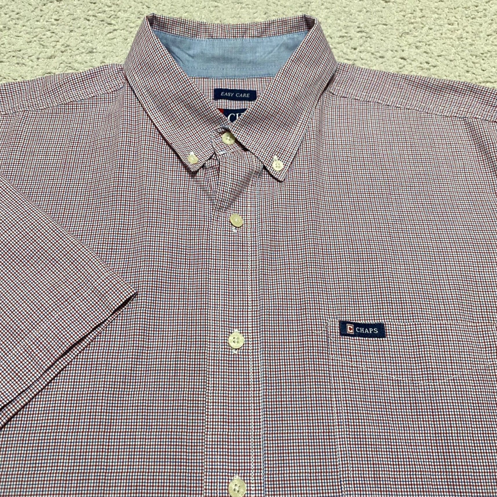 Chaps Chaps Mens Shirt L Multicolor Plaid Short Sleeve Button-Down Size US L / EU 52-54 / 3 - 2 Thumbnail