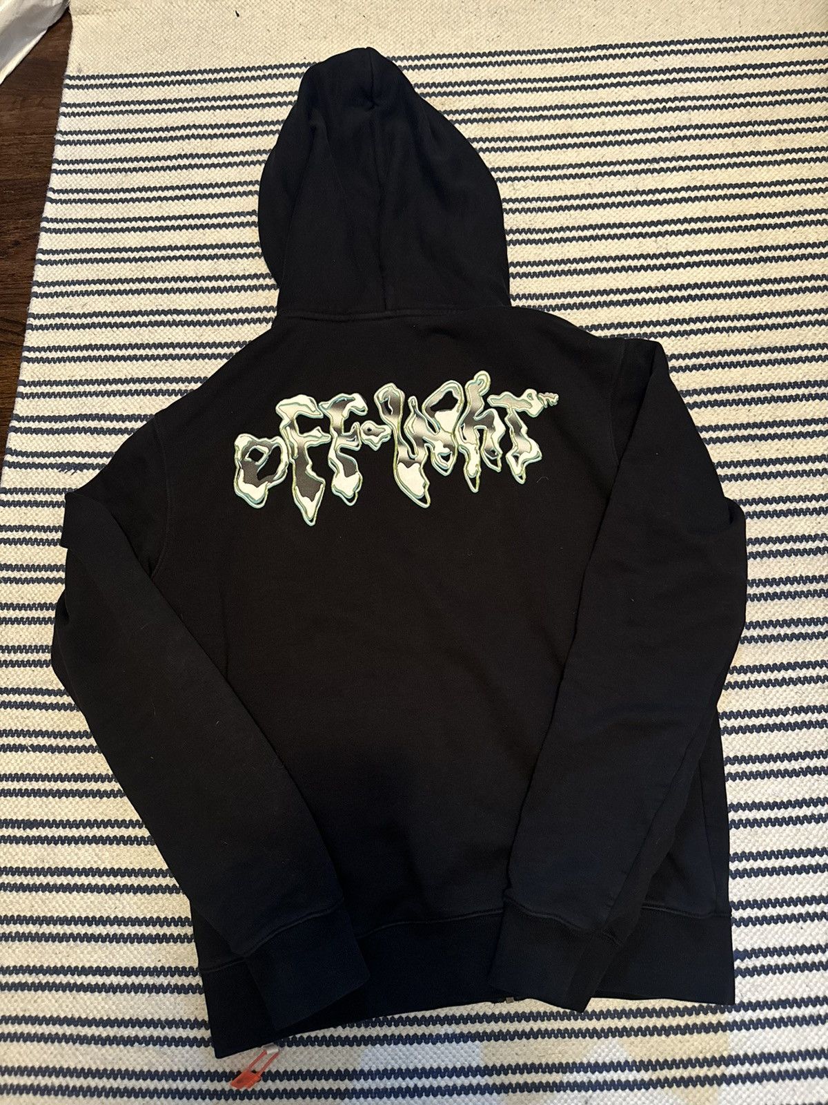 Off-White Off-White Black and White zip up hoodie Size US S / EU 44-46 / 1 - 2 Thumbnail
