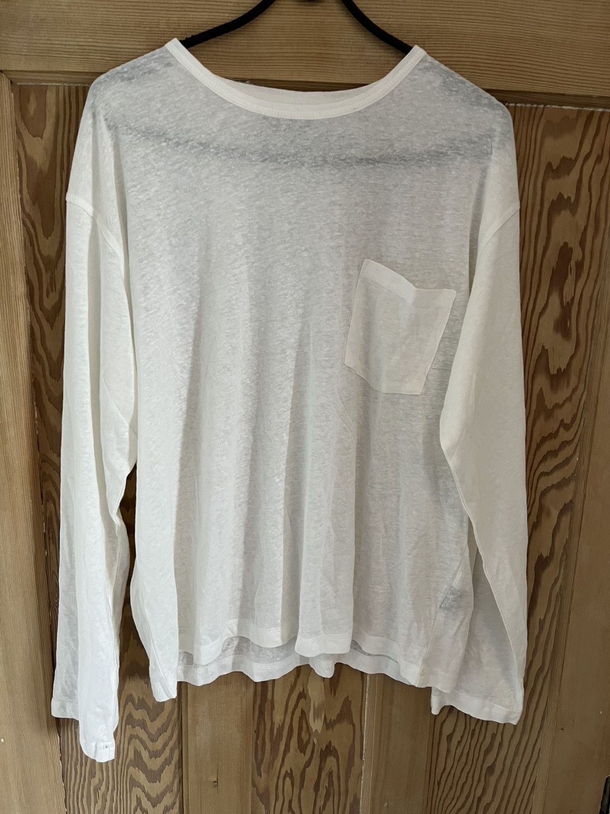 No Faith Studios DOUBLE LAYERED ORGANIC COTTON LONGSLEEVE WHITE