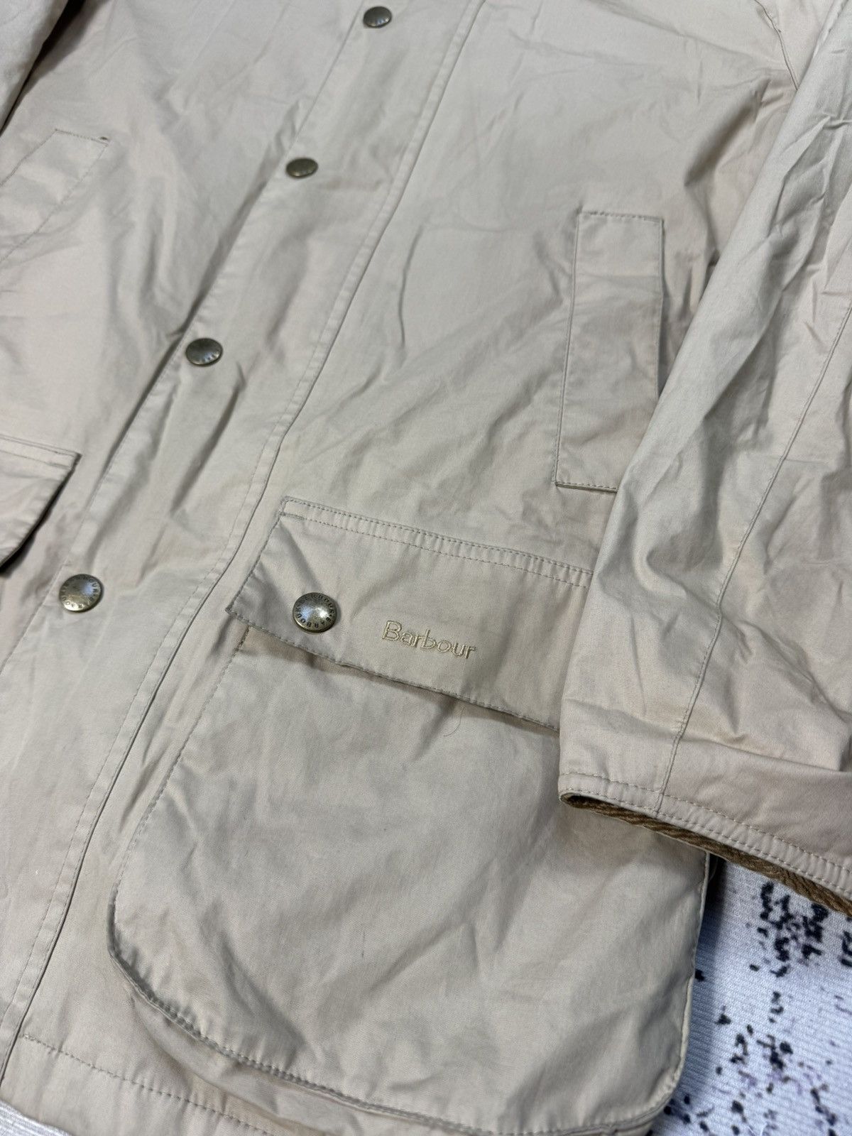 Barbour BARBOUR Beaufort Jacket Coat M beige wax waterproof Size US M / EU 48-50 / 2 - 4 Thumbnail