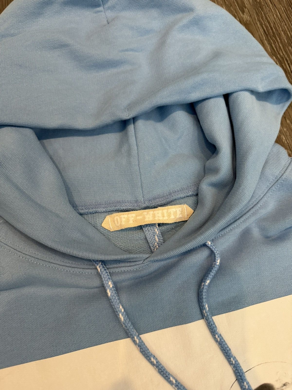 Off-White Off White GRAIL FW14 Caravaggio Hoodie Light Blue Size Large Size US L / EU 52-54 / 3 - 13 Thumbnail