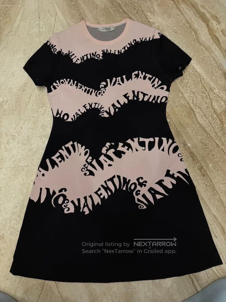 Valentino Letter print knit skirt