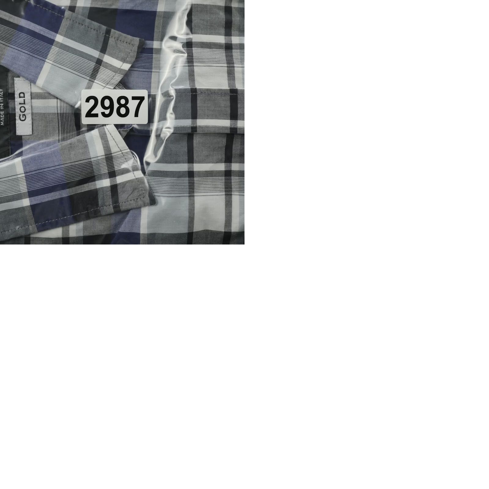 Dolce & Gabbana Dolce & Gabbana Button-Up Shirt Mens Plaid Blue Cotton 100% Button Front Chest Pockets Made in Italy Size US M / EU 48-50 / 2 - 10 Thumbnail