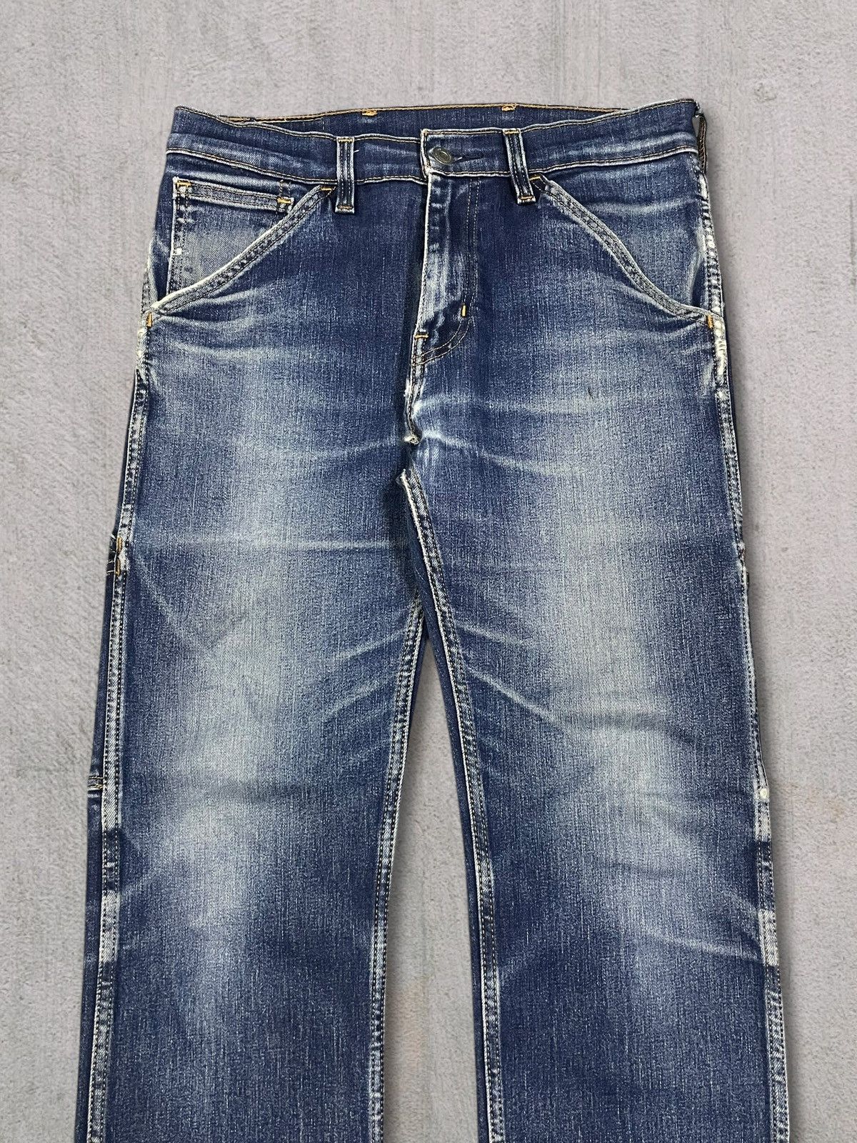 Levi's LEVI’S WORKWEAR 505 Faded Blue Wash Carpenter Jeans Size US 30 / EU 46 - 7 Thumbnail