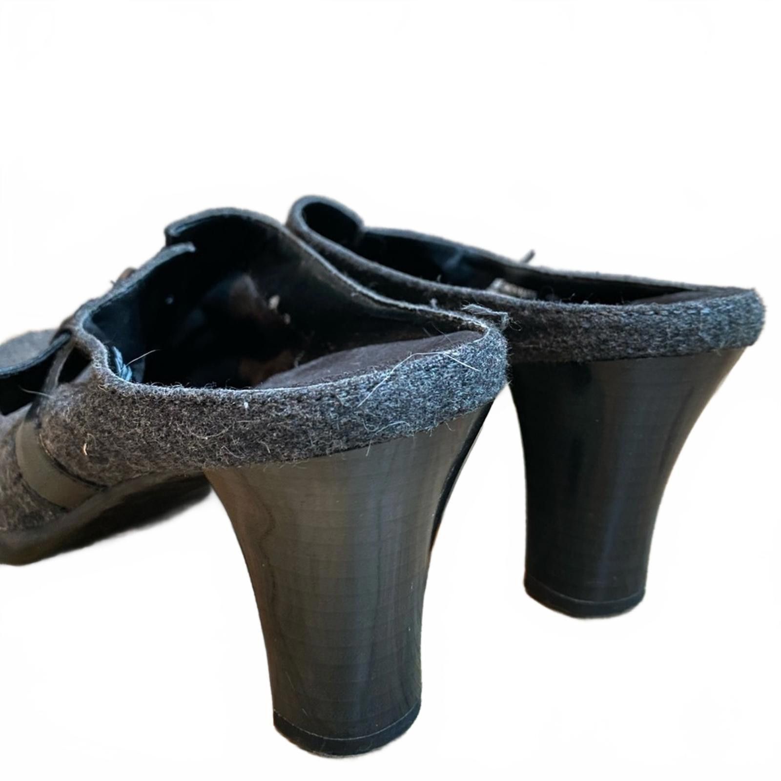 Other Aerosoles Y2K Gray Heeled Mules with Decorative Buckle Size US 9 / IT 39 - 4 Thumbnail