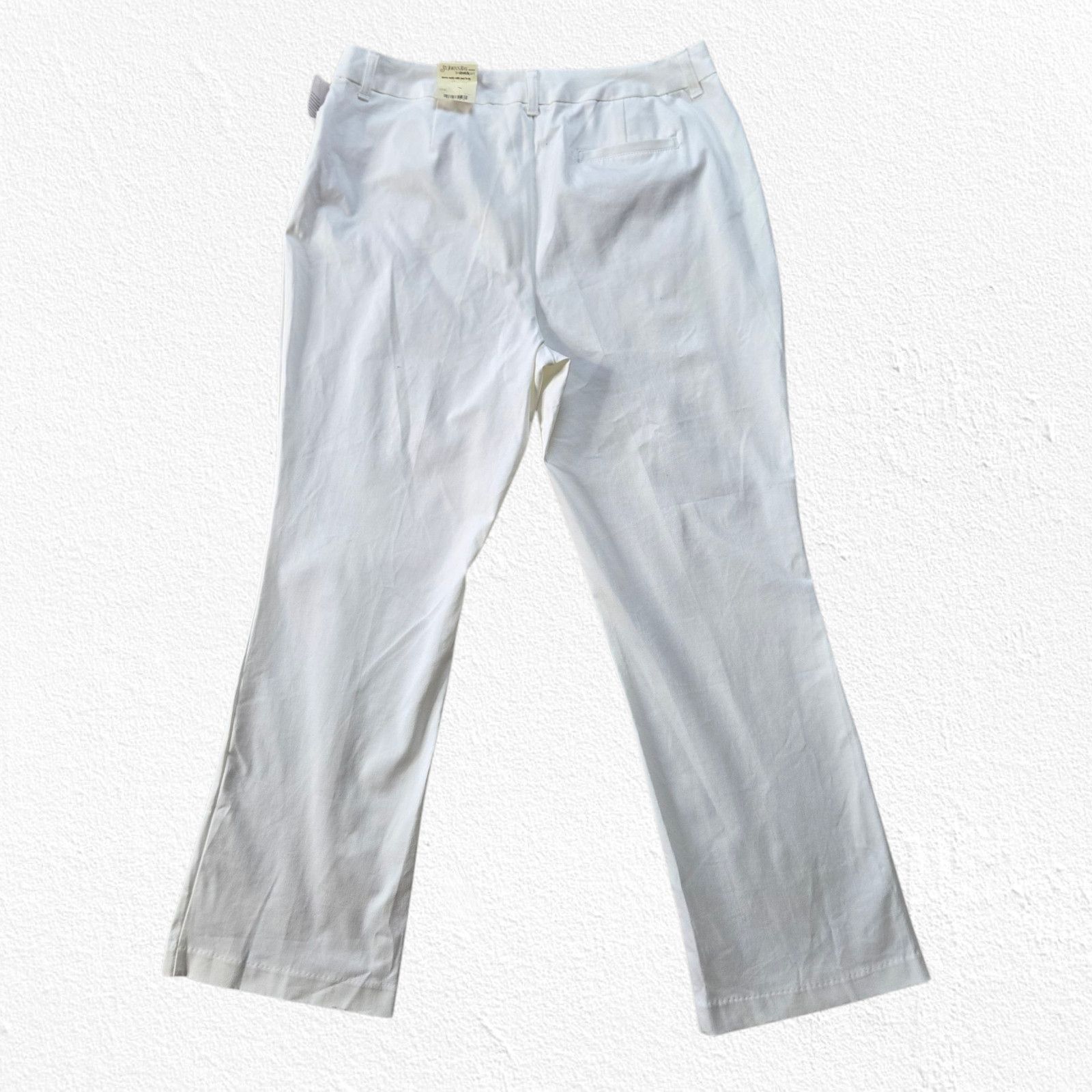 St. Johns Bay Y2K St Johns Bay White Straight Leg Pants Size 18W Size 40" / US 18 - 10 Thumbnail