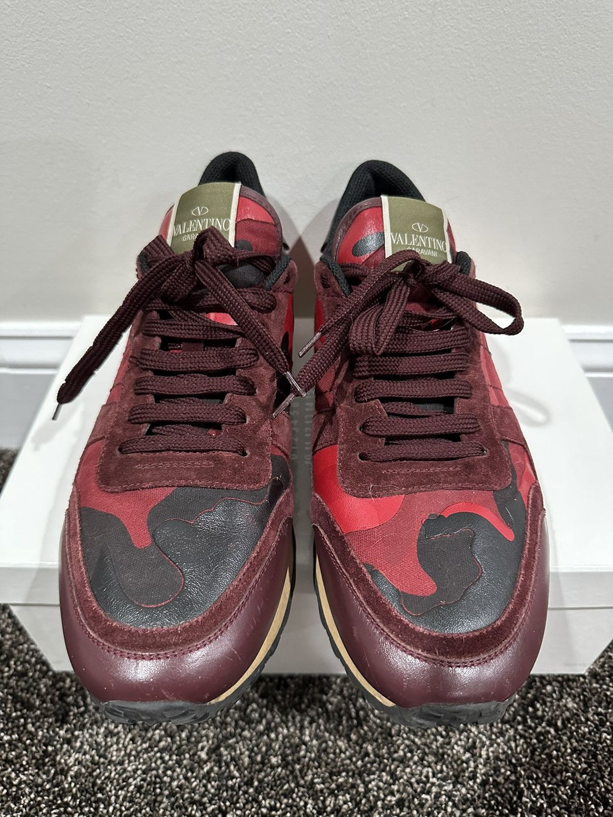 Valentino Valentino Garavani Red Camo Rockerunner Sneakers Size US 10 / EU 43 - 5 Thumbnail