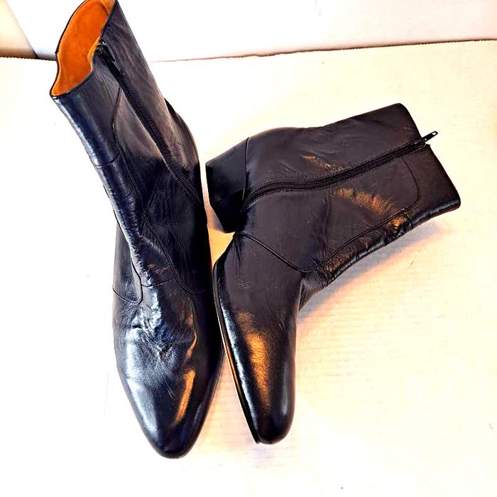 Mocassins Giorgio Brutini En Cuir Noir - Bout Vénitien, Boucle Acier, à Enfiler - Neuf Avec Emballage, Plusieurs Tailles Disponibles