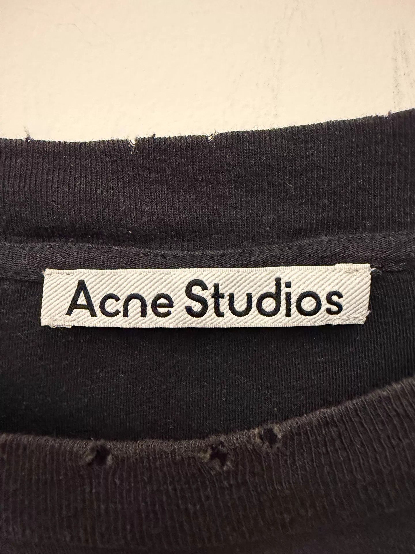 Acne Studios Acne 1996 Logo Print Crew Unisex Black Sweat XL/L Size XL / US 12-14 / IT 48-50 - 2 Thumbnail