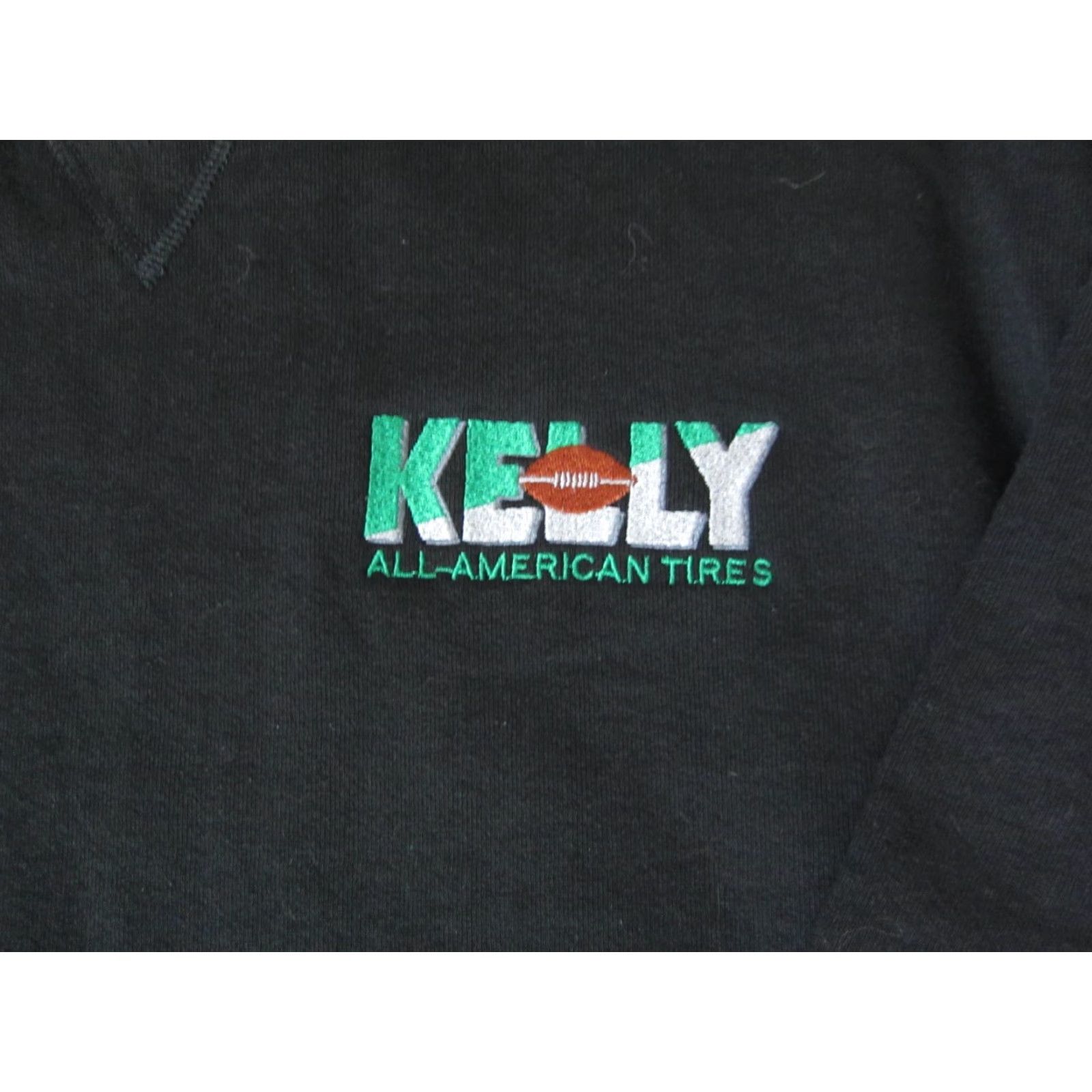 Vintage Vintage K Products Sweatshirt Mens L Black 90s Made in USA Pullover Crew Neck Cotton Polyester Fleece Sweatshirt Size US L / EU 52-54 / 3 - 3 Thumbnail