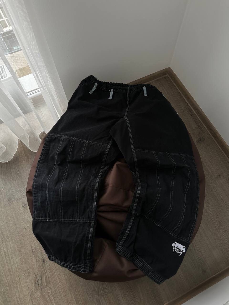 Japanese Brand × Vintage Vintage Venum UFC Training Black Big Logo Japanese Pants Size US 32 / EU 48 - 10 Thumbnail