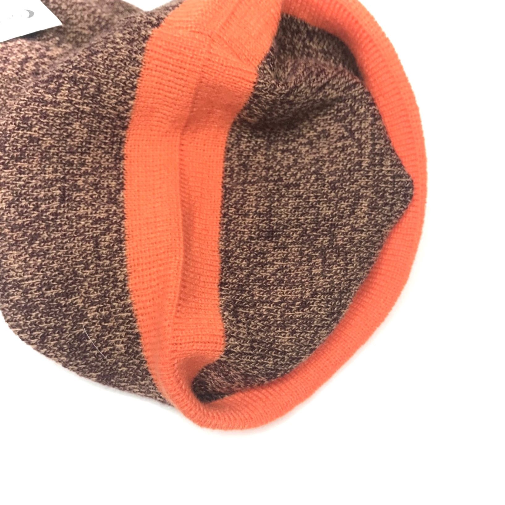 Vintage Wells Lamount Beanie Knit Hat Men Unisex Heather Brown Orange / Beanie / One Size / Brown / Classic Outdoor Ski Hunting Winter Knit / Mens Size ONE SIZE - 3 Thumbnail