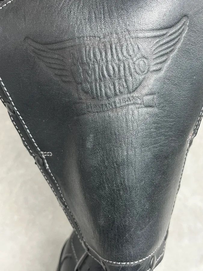 Emporio Armani AW2003 Emporio Armani Black Leather Biker Ankle Boots Size US 9 / EU 42 - 9 Thumbnail