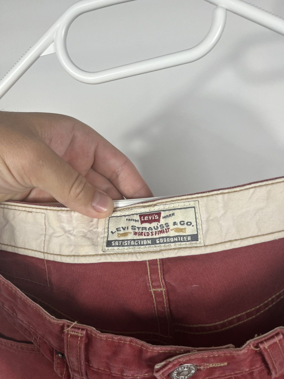 Levi's Levi’s 401 Vintage Red Straight Fit Jeans W33 L32 Tunisia Size US 30 / EU 46 - 10 Thumbnail