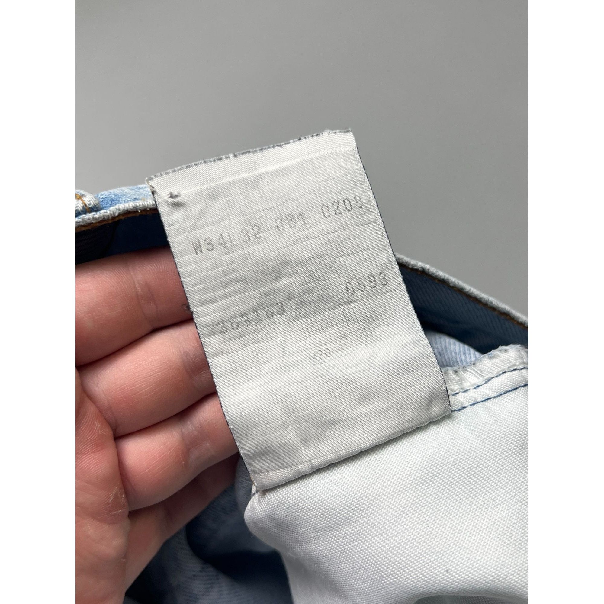 Levi's Levi’s 881 Light Wash Pocket Fade Denim Jeans Pants (Y1056) Size US 34 / EU 50 - 12 Thumbnail