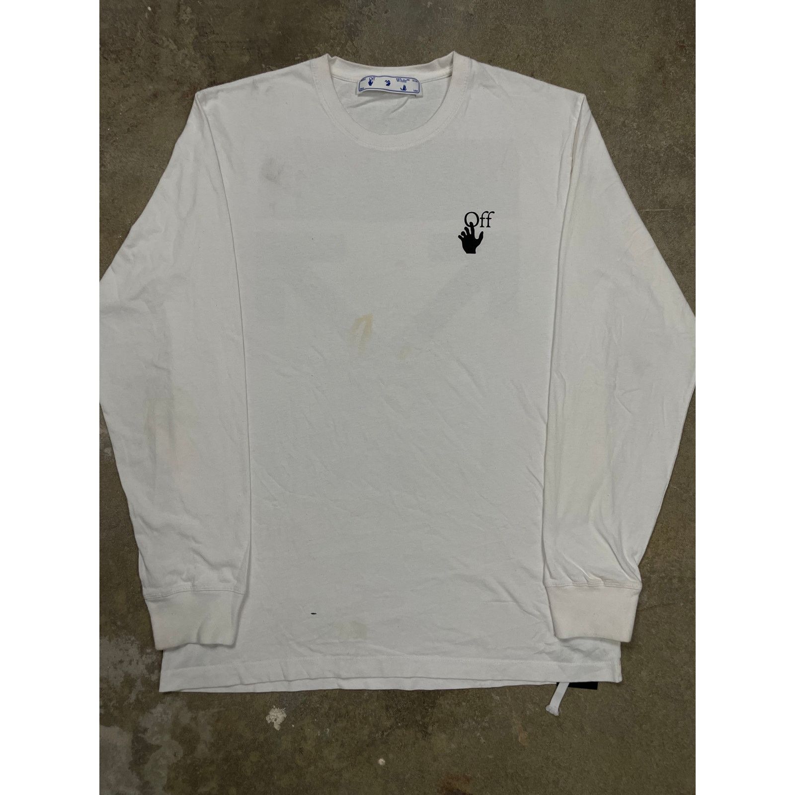 Off-White Off White LS White Black Used XL Size US XL / EU 56 / 4 - 1 Thumbnail