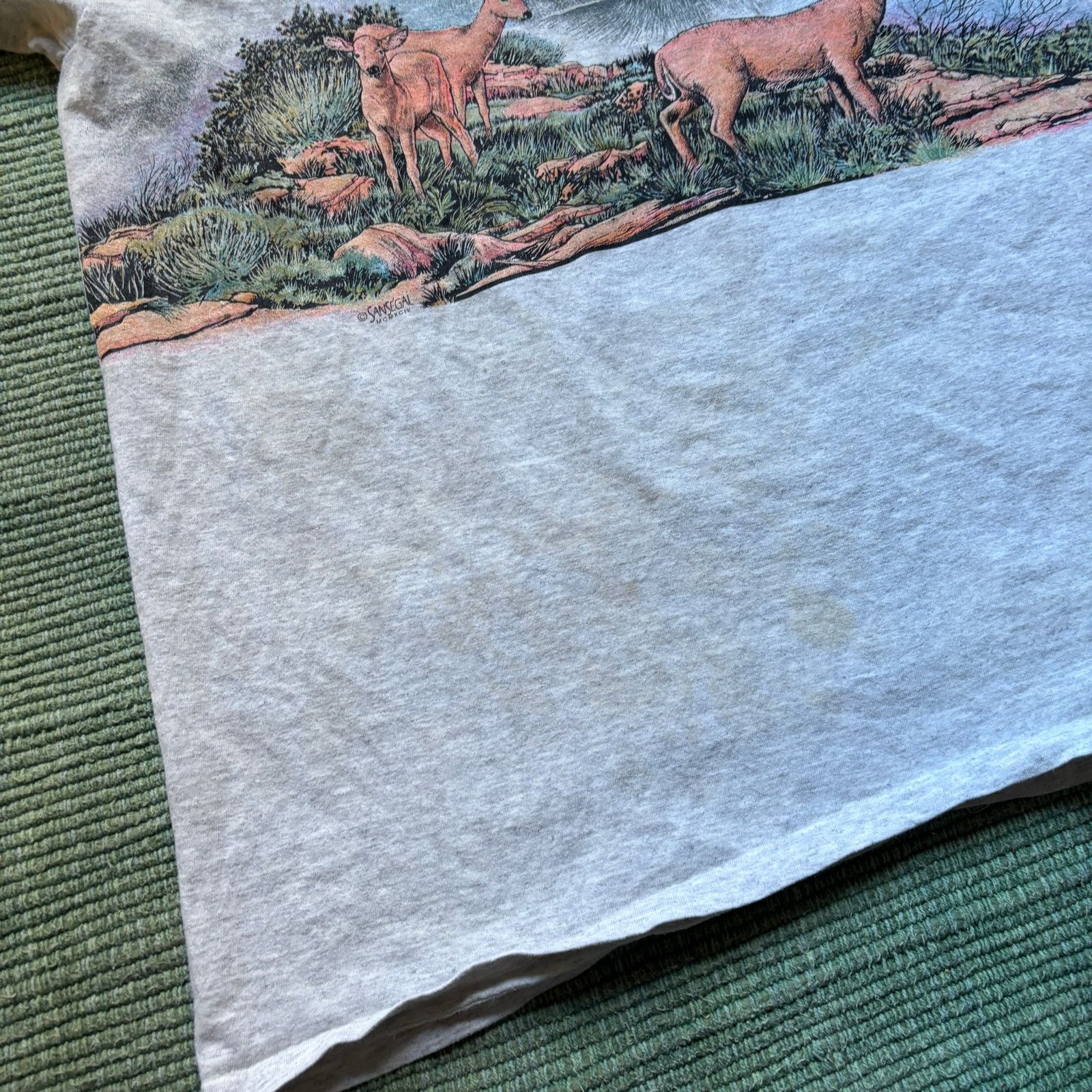 Anvil × Vintage Vintage wrap around print nature tee shirt 1990s distressed Size US XL / EU 56 / 4 - 7 Thumbnail