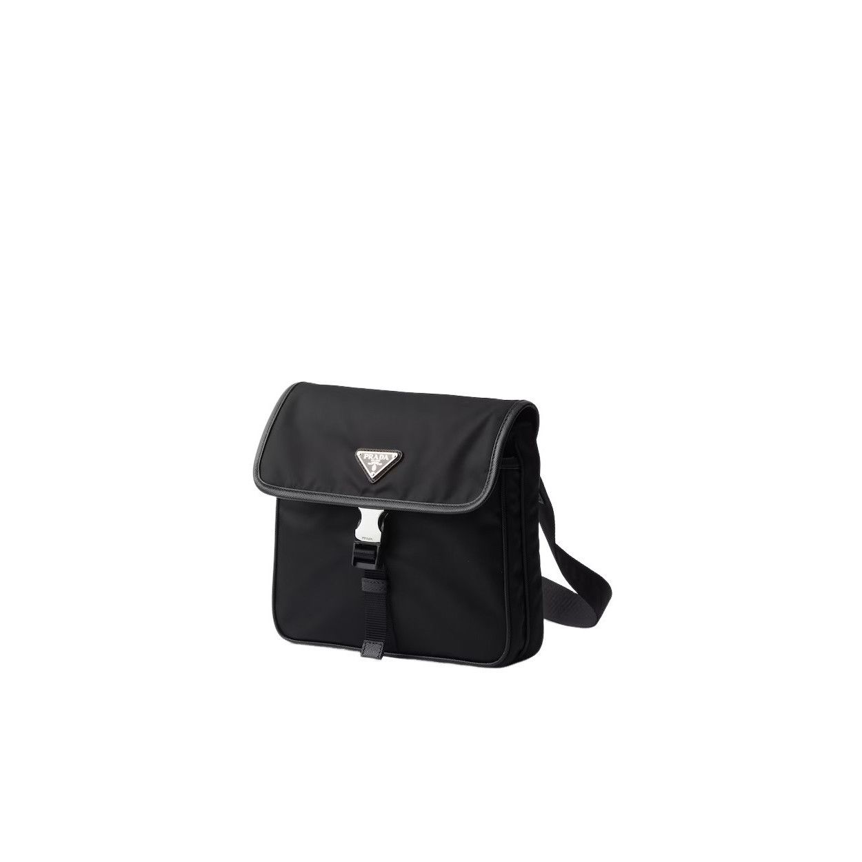 Prada PRADA $1990 Black Re-Nylon/Leather Shoulder Bag New & Authen Size ONE SIZE - 2 Thumbnail