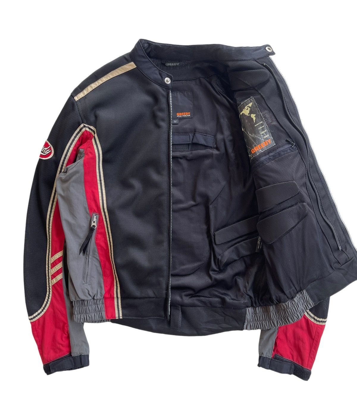 Vintage Vintage Greedy Racing Bikers Jacket Size US M / EU 48-50 / 2 - 2 Thumbnail