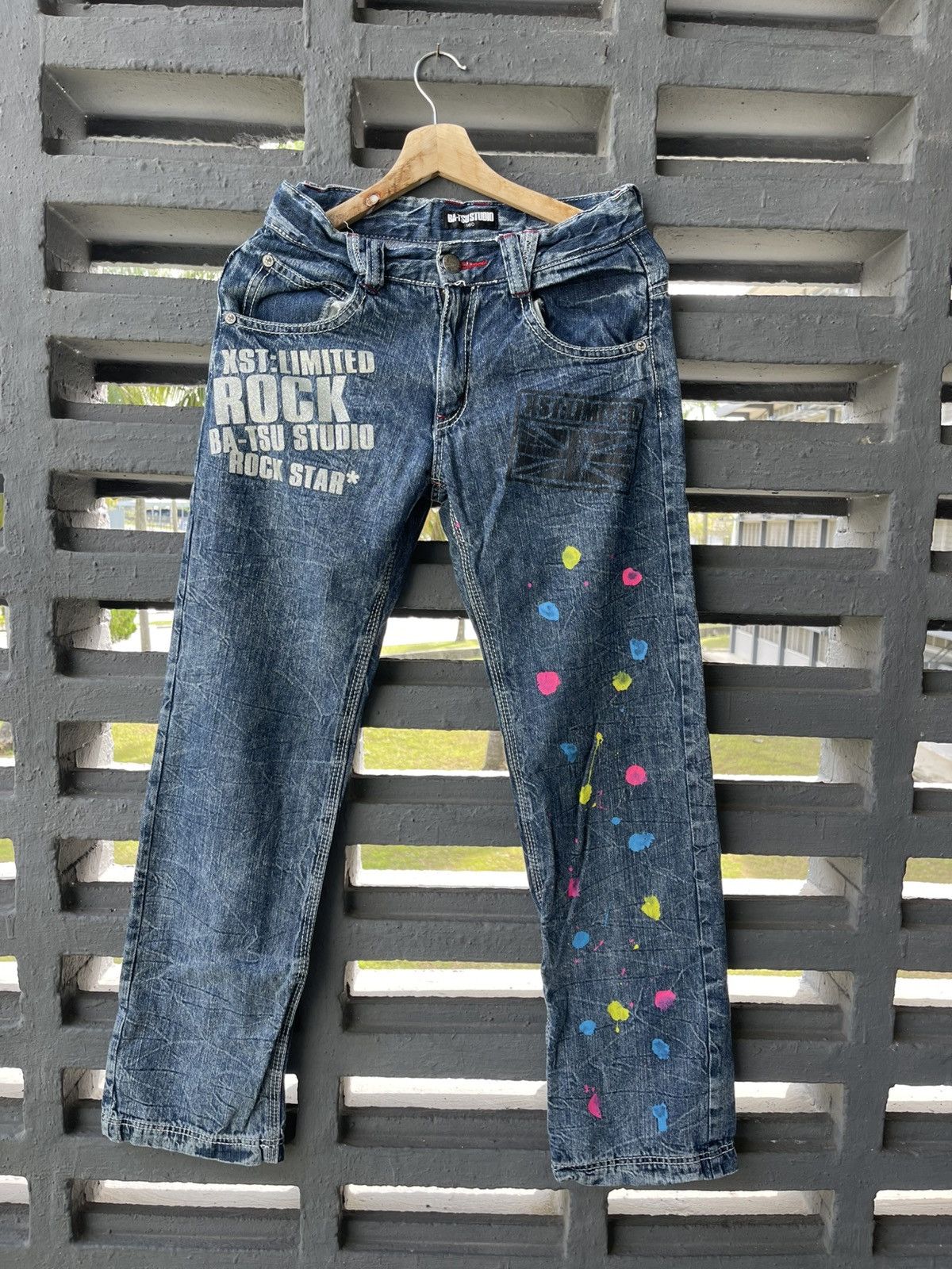 Designer × Japanese Brand Batsu Studio jeans rare Size US 28 / EU 44 - 1 Thumbnail