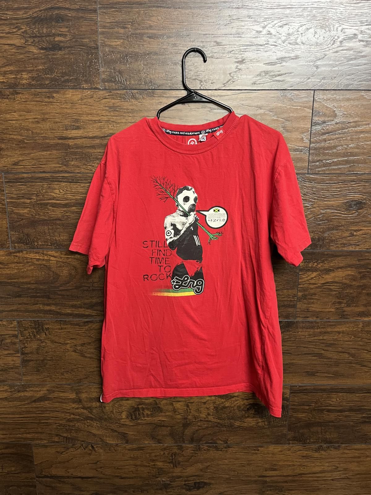 LRG LRG Gas Mask T-shirt Jamaica Flag - Time To Rock - L Size US L / EU 52-54 / 3 - 1 Thumbnail