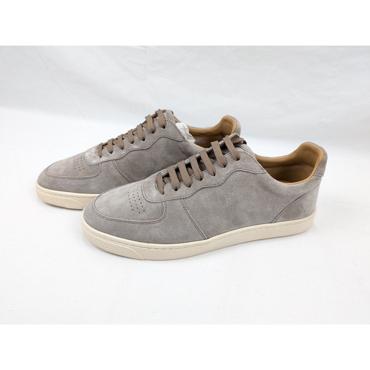 Brunello Cucinelli o1rshd1 Suede Low-Top Sneakers in Beige Size US 8 / EU 41 - 12 Thumbnail