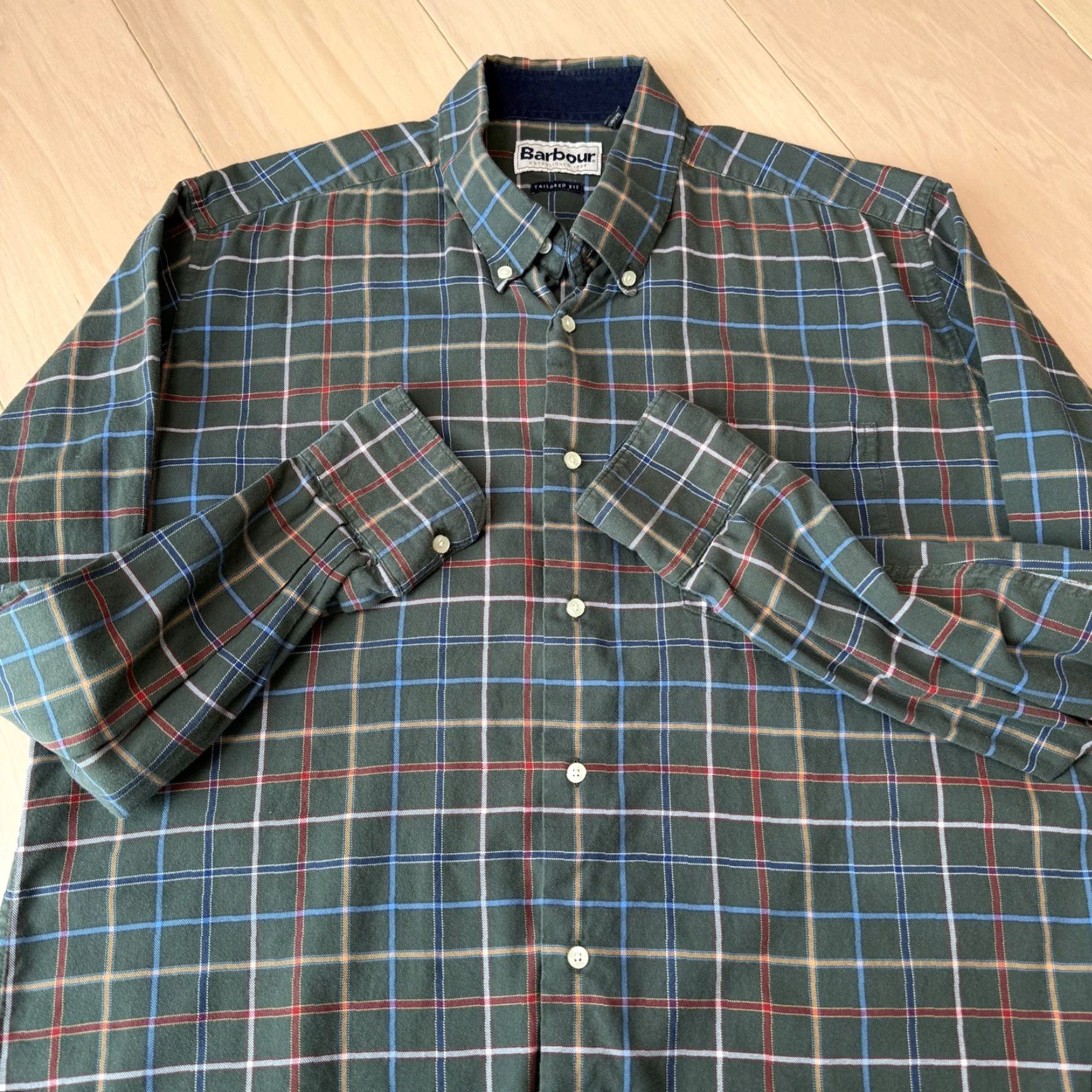 Barbour Barbour Shirt Large Green Plaid Button-Up Mens Vintage? No - Barbour Shirt Large Green Plaid Button-Up Regular Fit Size US L / EU 52-54 / 3 - 5 Thumbnail