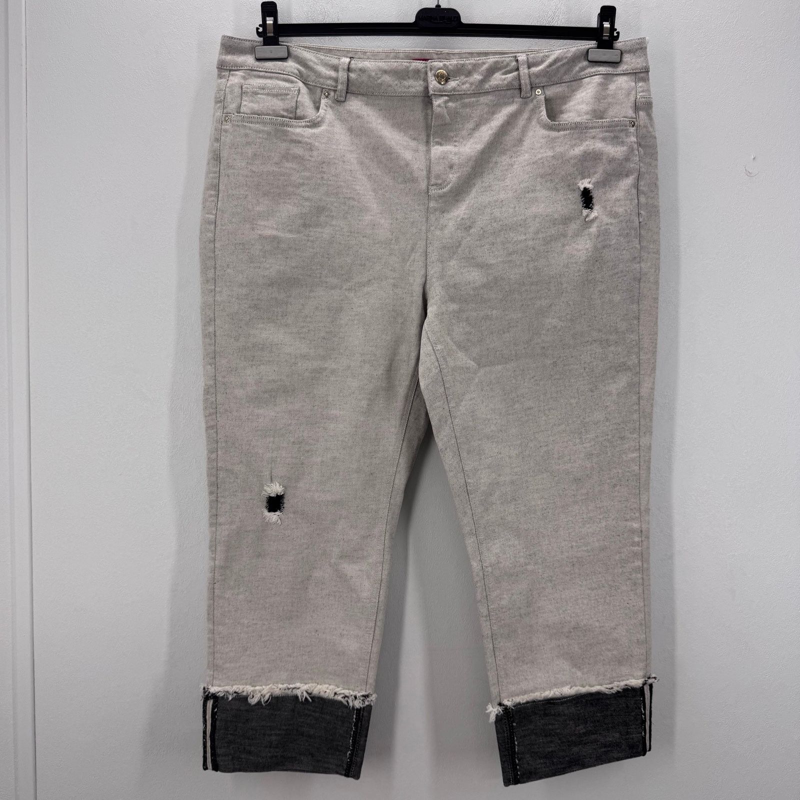 Marina Rinaldi Marina Rinaldi Radiante Cotton Blend Jeans Stretch US 24 Size 24" / US 00 / IT 34 - 1 Thumbnail