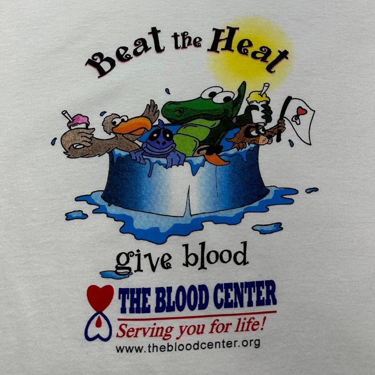Fruit Of The Loom × Vintage Vintage Beat the Heat Blood Drive T-Shirt Size US XL / EU 56 / 4 - 3 Thumbnail