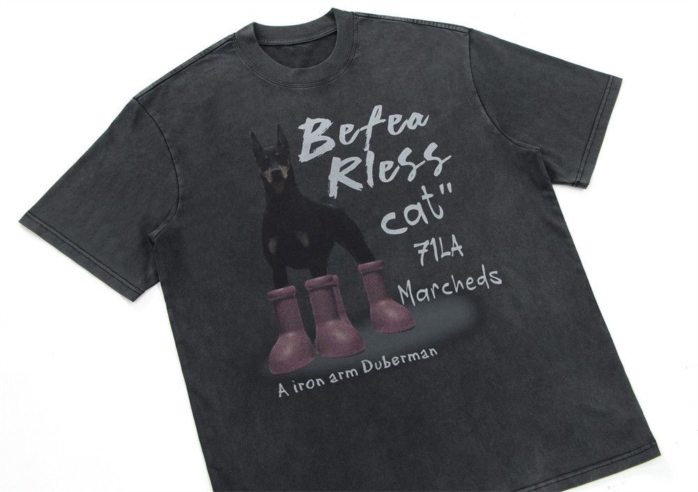 Japanese Brand × Vintage Men's loose casual fun puppy print cotton T-shirt y2k Size US M / EU 48-50 / 2 - 3 Thumbnail