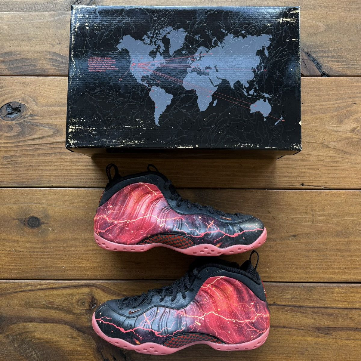 Nike Stranger Things x Foamposite Premium ‘Black Bright Crimson' Size US 11.5 / EU 44-45 - 1 Thumbnail
