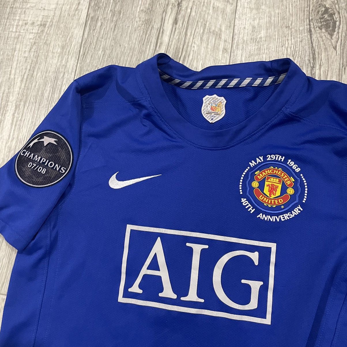 Nike Rare 07/08 nike Manchester United Ronaldo Jersey AIG 40 th Size US XS / EU 42 / 0 - 3 Thumbnail