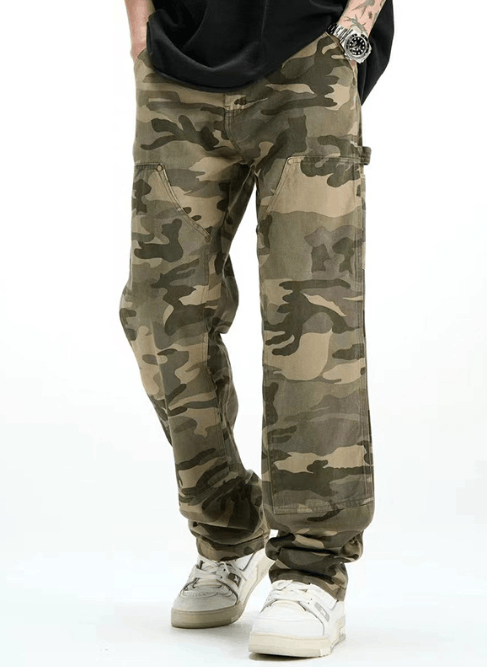 Japanese Brand × Jean American retro camouflage straight loose denim trousers Size US 32 / EU 48 - 2 Thumbnail