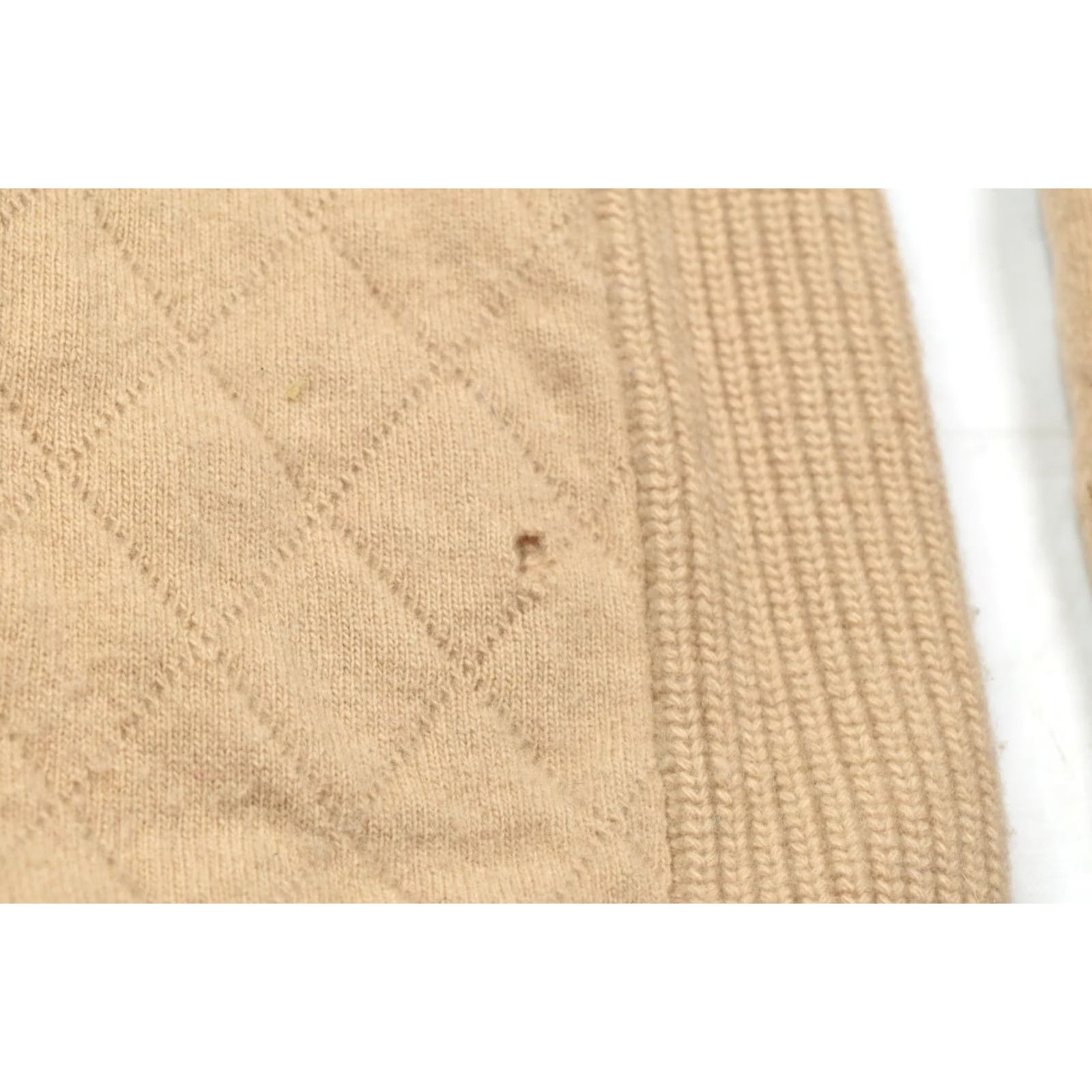 Brooks Brothers Brooks Brothers Quilted Sweater Mens 2XL Pullover Long Sleeve Merino Cashmere Tan Wool Knit Quilted Pullover Regular Mens 2XL Winter Fall Spring Size US XXL / EU 58 / 5 - 5 Thumbnail