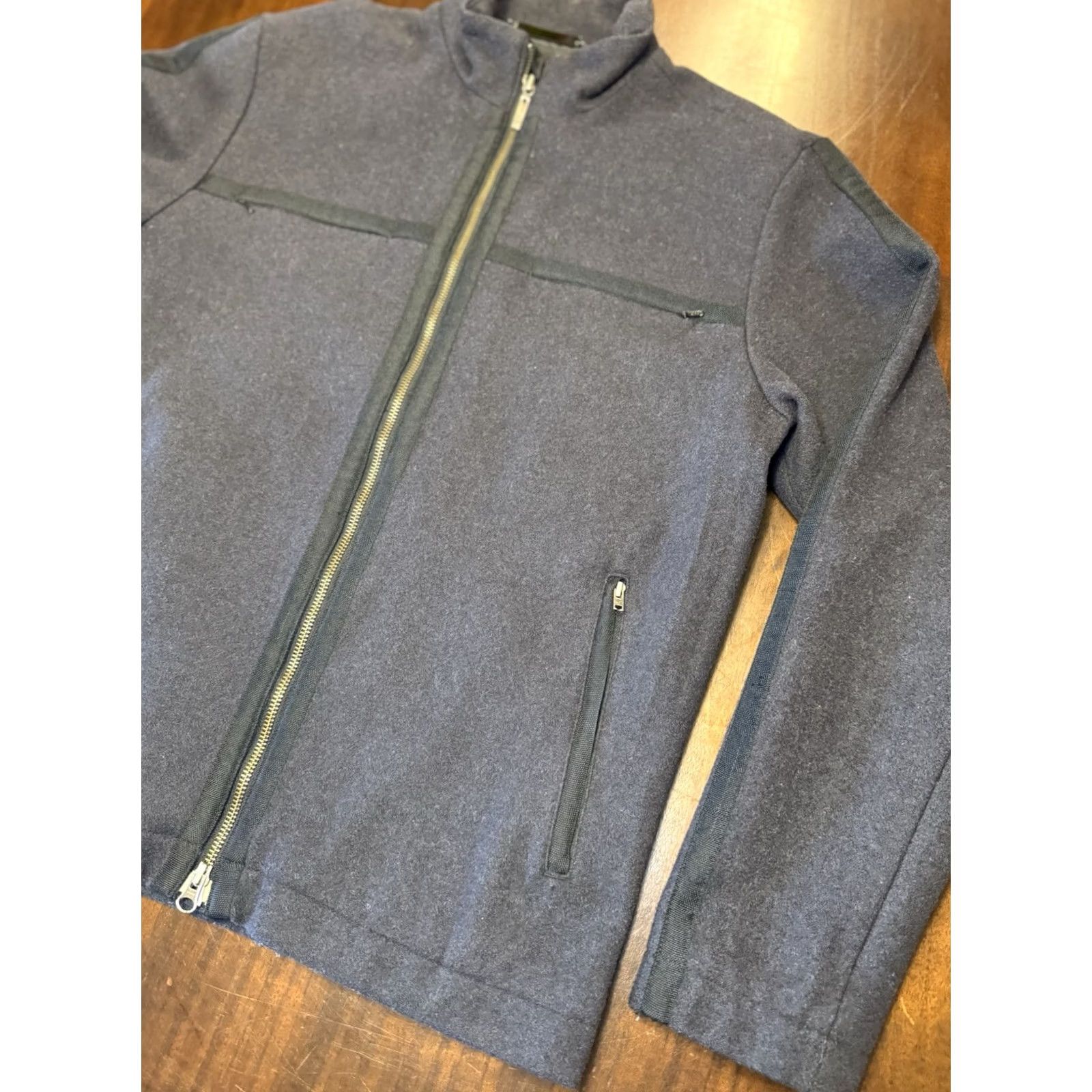 Nike VINTAGE Nike Tiger Woods Bomber Jacket Mens M Gray Wool Blend Zip Up Size US M / EU 48-50 / 2 - 2 Thumbnail