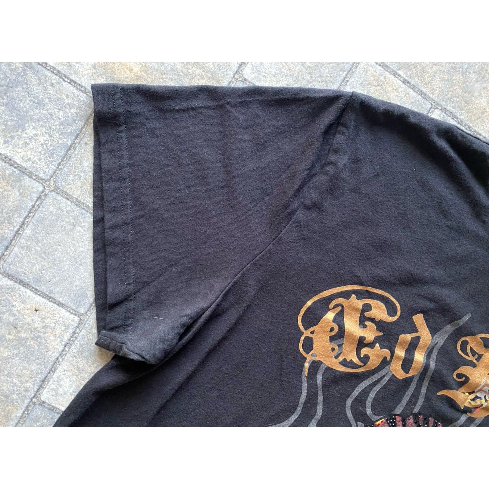 Ed Hardy Ed Hardy Men’s T-Shirt XL Black Short Sleeve Rhinestone Tiger Y2K Size US XL / EU 56 / 4 - 7 Thumbnail