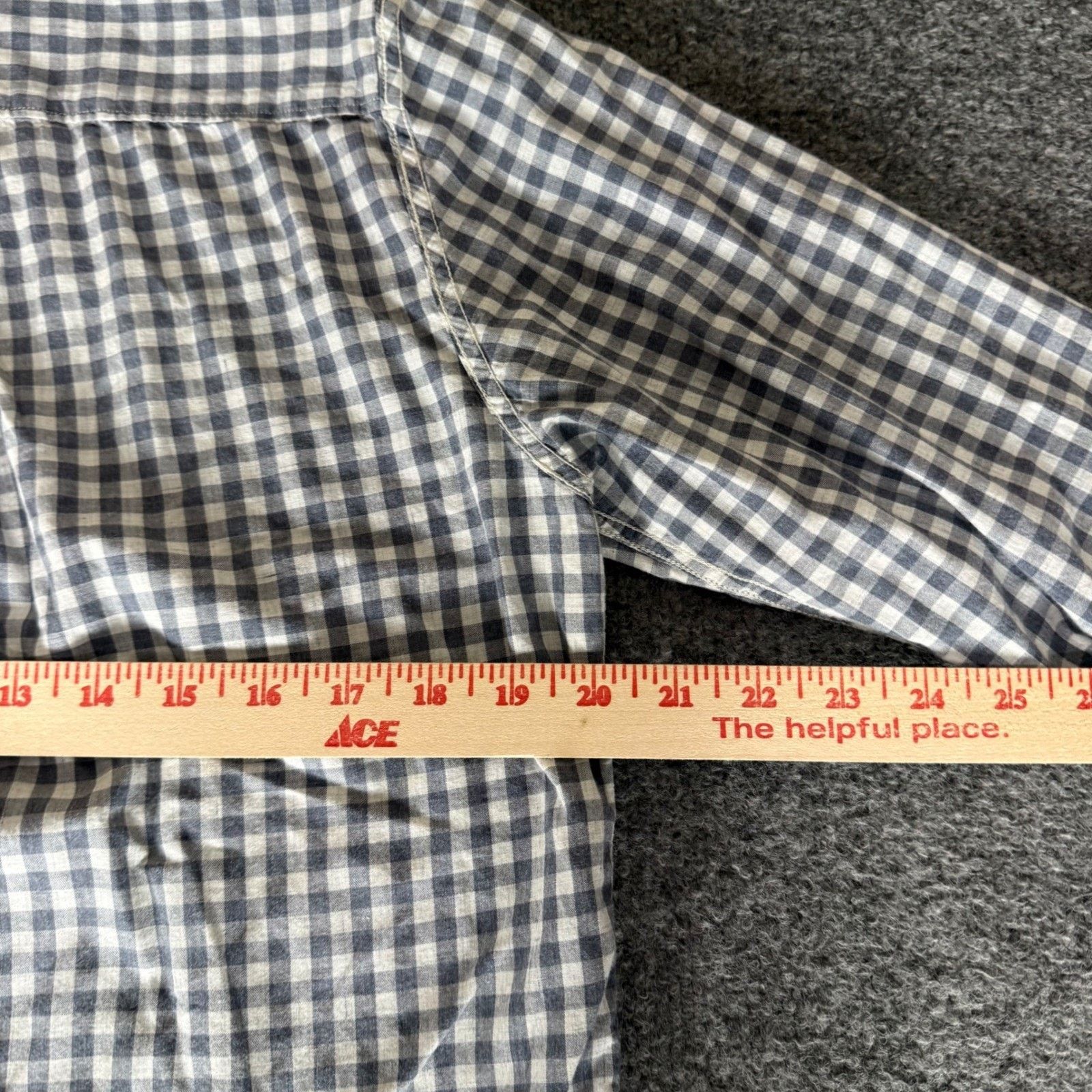 Rag & Bone Rag & Bone Mens Slim Fit Gingham Button Up Shirt Small Blue Size US S / EU 44-46 / 1 - 6 Thumbnail
